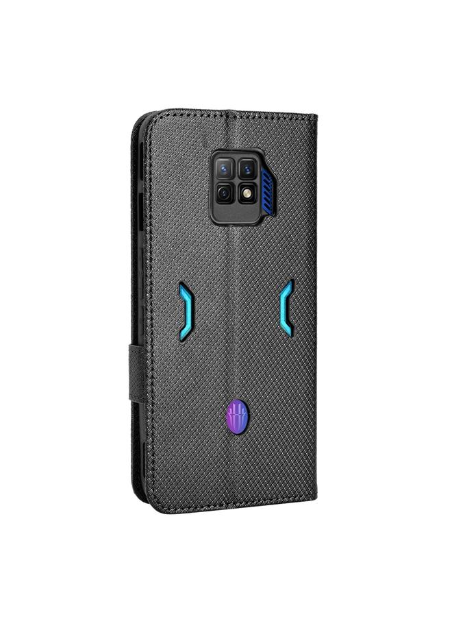 إيروريكس جراب لهاتف ZTE nubia Red Magic 7 Pro مصنوع من الجلد بتصميم ماسي - Image 3