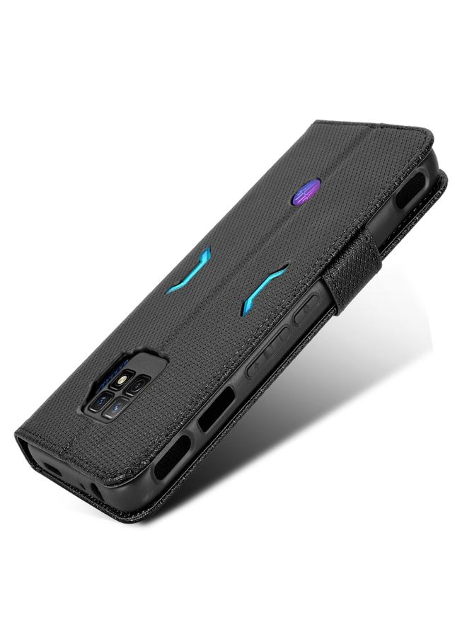 إيروريكس جراب لهاتف ZTE nubia Red Magic 7 Pro مصنوع من الجلد بتصميم ماسي - Image 4