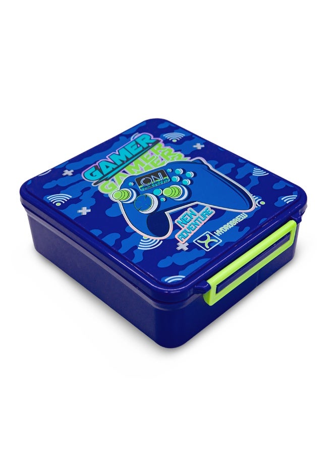 Hydrobrew Personalized Bento Lunch Box w/Steel Food Jar - Gamer Blue - Image 3