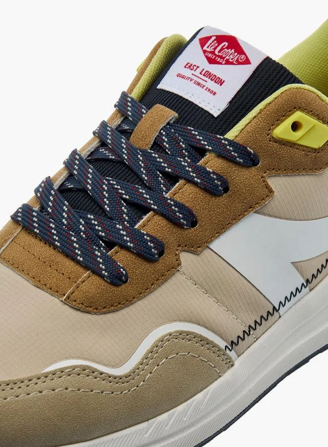 Lee Cooper BEIGE Men Lace-Up Ankle Sneakers for Men | Best Price UAE