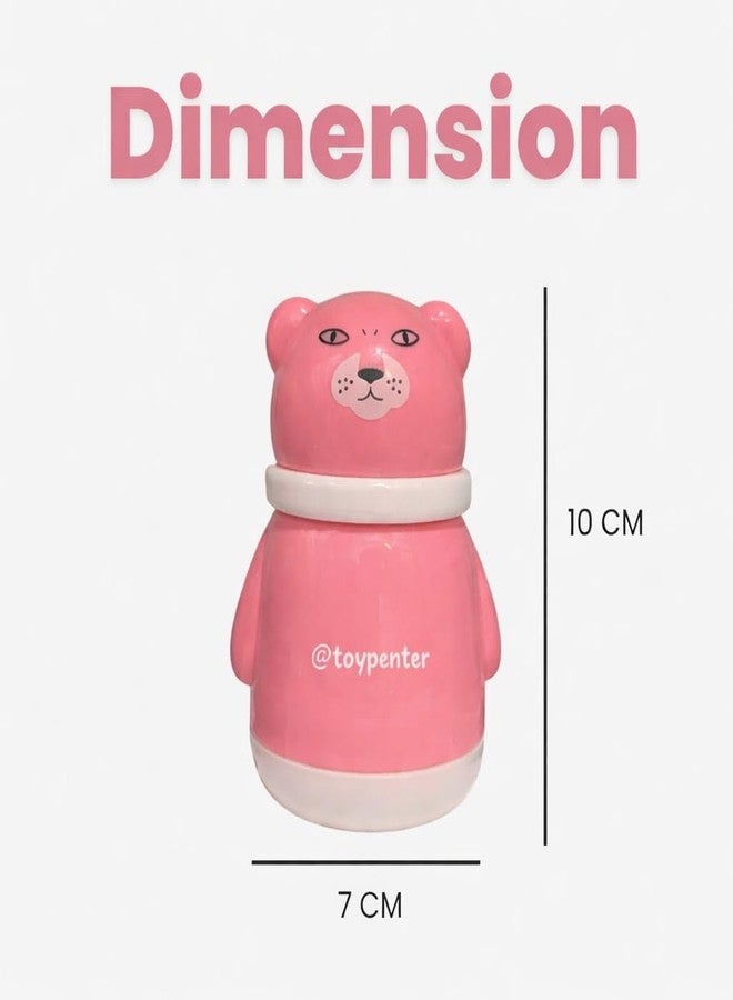 TOYPENTER Portable Baby Skin Care Baby Powder Puff With Box Holder Container For New Born & Kids For Baby Face & Body (Pink-White) - Image 2