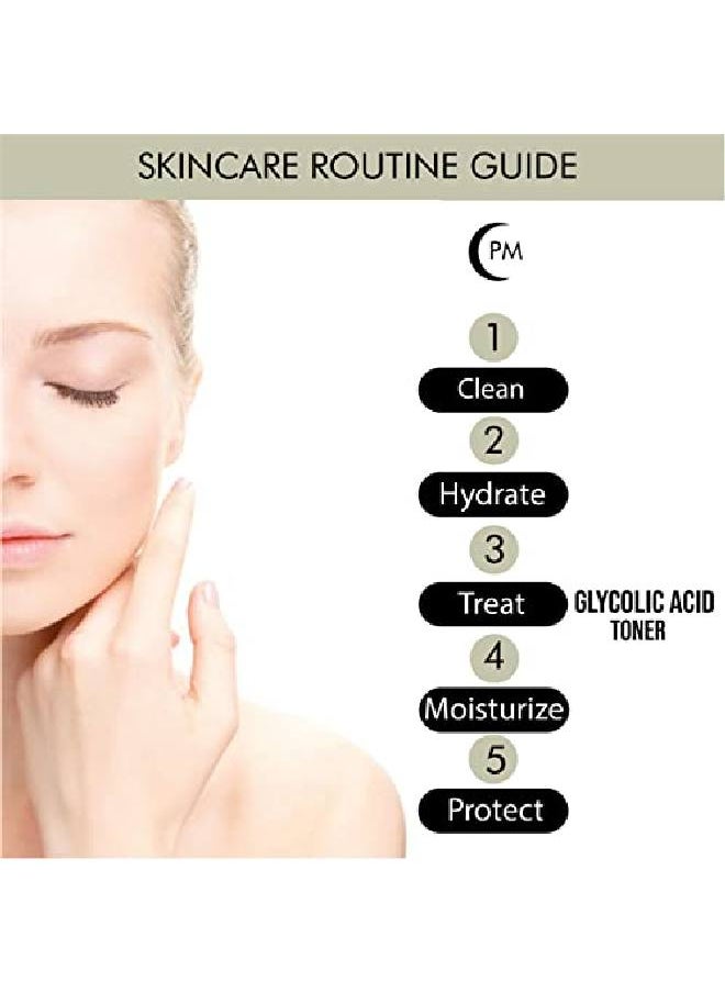 THE TRUE THERAPY Retexturize and Glow 10% Glycolic Acid Face Toner for Glowing Skin 200 ml Liquid Open Pores Tightening Gives Even Skin Tone to Improve Acne Scar Skin Texture for Women and Men  - Image 5