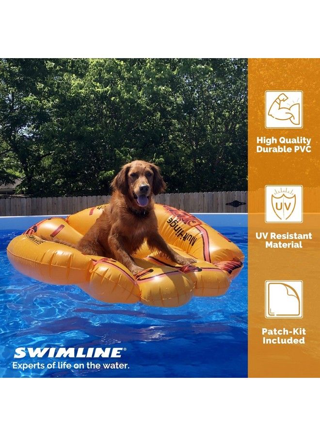 Swimline Giant Inflatable Baseball Glove Pool Float Brown - Image 5
