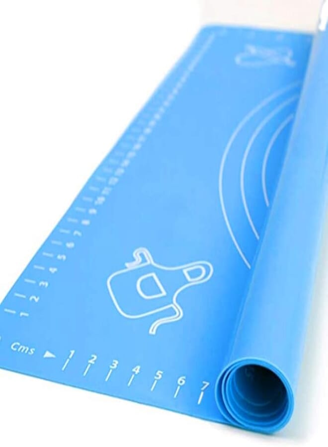Extra Large Silicone Baking Mat for Pastry Rolling with Measurements, Liner Heat Resistance Table Placemat Pad Pastry Board, Reusable Non-Stick Silicone Baking Mat for Housewife assorted color