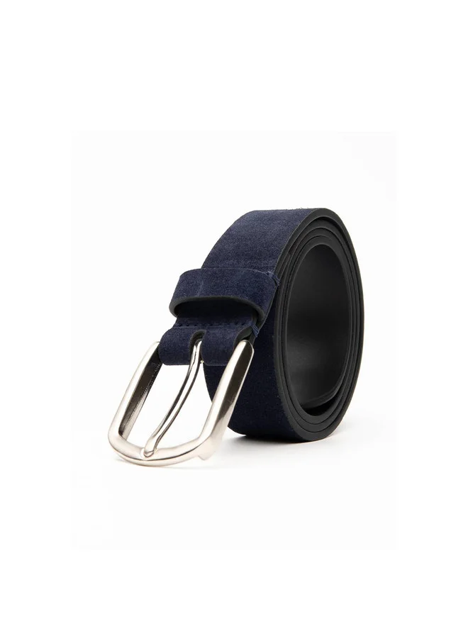 Bacca Bucci  Men's Genuine Leather Suede Wide Belt in Navy Blue for Men | Best Price UAE