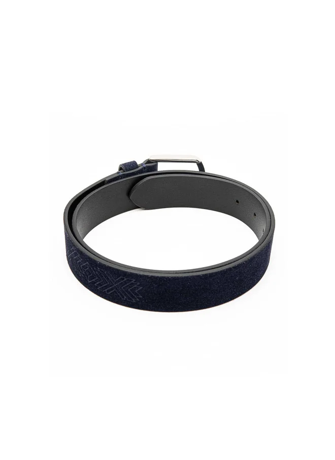 Bacca Bucci  Men's Genuine Leather Suede Wide Belt in Navy Blue for Men | Best Price UAE