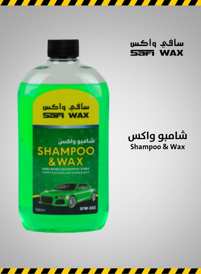 Safi WAX 500-ML Car Shampoo & Wax - Image 1