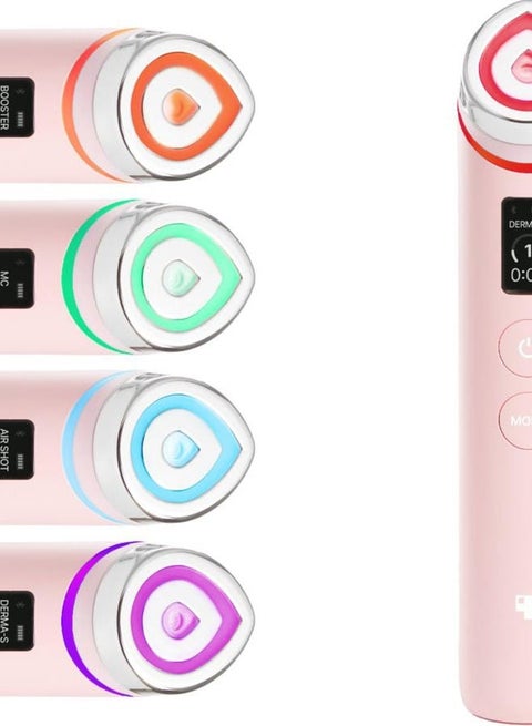 Age-R Booster Pro Pink | 6-in-1 Real Glass Glow Beauty Massager | Looking Glass Skin | Korean Skin Care