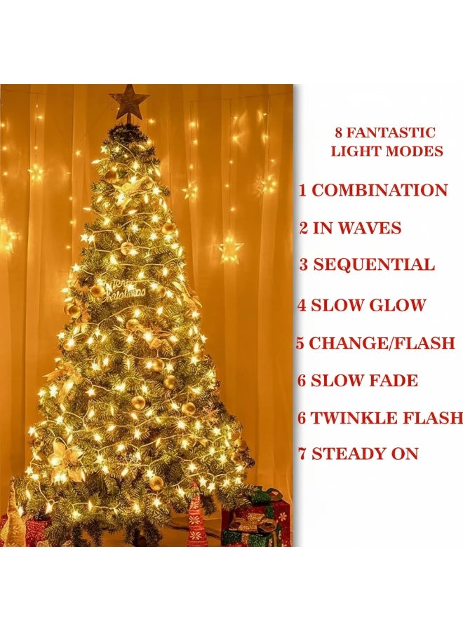 Dunekart Christmas Star String Lights – 80 LED, 10M Battery-Operated Fairy Lights with Remote, Waterproof Warm White Stars for Home, Party, Wedding & Garden Décor - Image 2