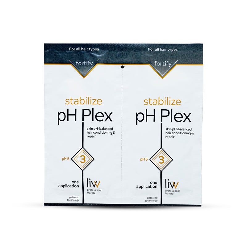 LIW pH Plex Step 3 - Nourishing Hair Treatment Mask: Fortifies Coloring & Bleaching Effects, Salon Quality at Home - 1 Double Sachet - Image 1