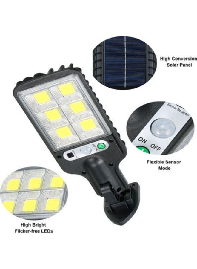 ACLIX Solar Powered Energy Street Light with 72 COB Black Yellow - Image 3