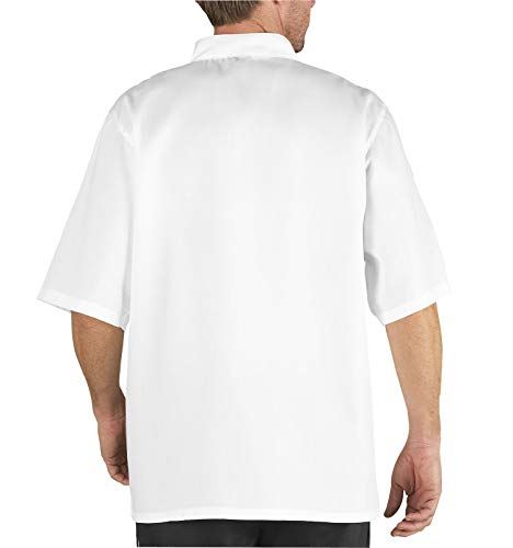 Chef Code Mens Short Sleeve Unisex Classic Coat Chefs Jackets, White, X-Large - Image 2