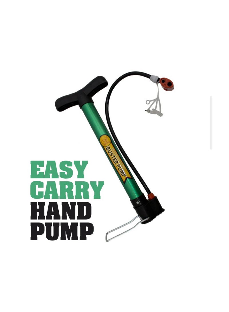 باستر مضخة هواء عالمية مع دبابيس محول إضافية لكرة القدم وكرة السلة والدراجات وركوب الدراجات ونفخ الإطارات والكرات الرياضية القابلة للنفخ متعددة الألوان المحمولة - Image 3