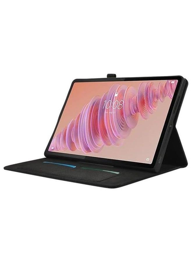 Compatible with Lenovo Tab Plus 11.5-inch 2024 (TB351FU) Case,TPU Bumper Folio Protective Cover Soft Fabric Wallet Stand Tablet Shell For 11.5 - Image 5