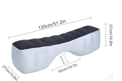 Onirii Inflatable Car Air Travel Mattress Back Seat Gap Pad with Air Pump,51.2"×10.6"×14.6" Portable Cushion Camping Sleeping Gap Pad Air Couch for Small Compact Car SUV - Image 3