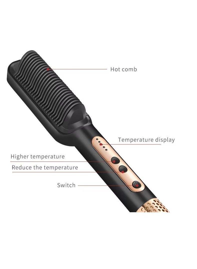 Hair Straightening Fast Heating Professional Hair Curler Hair Comb Brush(Different Colour) - Image 2