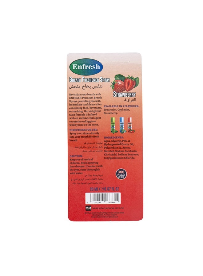 Enfresh Breath Fresher Spray 20ml - Strawberry - Image 2