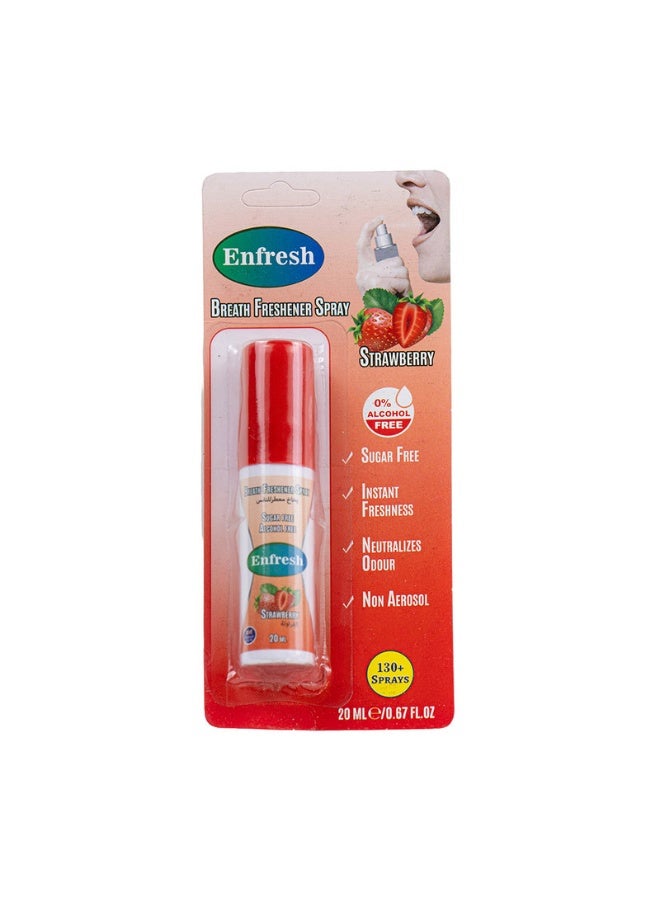 Enfresh Breath Fresher Spray 20ml - Strawberry - Image 1
