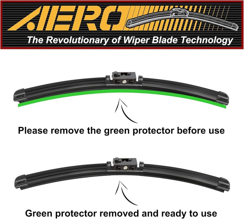 AERO Avenger 26" + 24" Premium All-Season Windshield Wiper Blades with Extra Rubber Refills for Mercedes-Benz Sprinter - Image 5