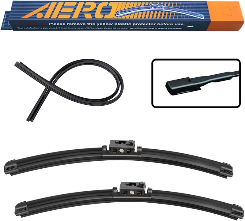AERO Avenger 26" + 24" Premium All-Season Windshield Wiper Blades with Extra Rubber Refills for Mercedes-Benz Sprinter - Image 1