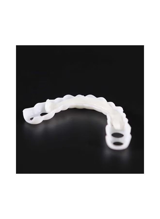 Ocean Snap On Natural Upper Veneer Dental False Teeth, Cosmetic Veneers Teeth Temporary Dentures Smile Teeth Comfortable Veneer Cover Teeth, for Men Women with Bad Teeth - Image 5
