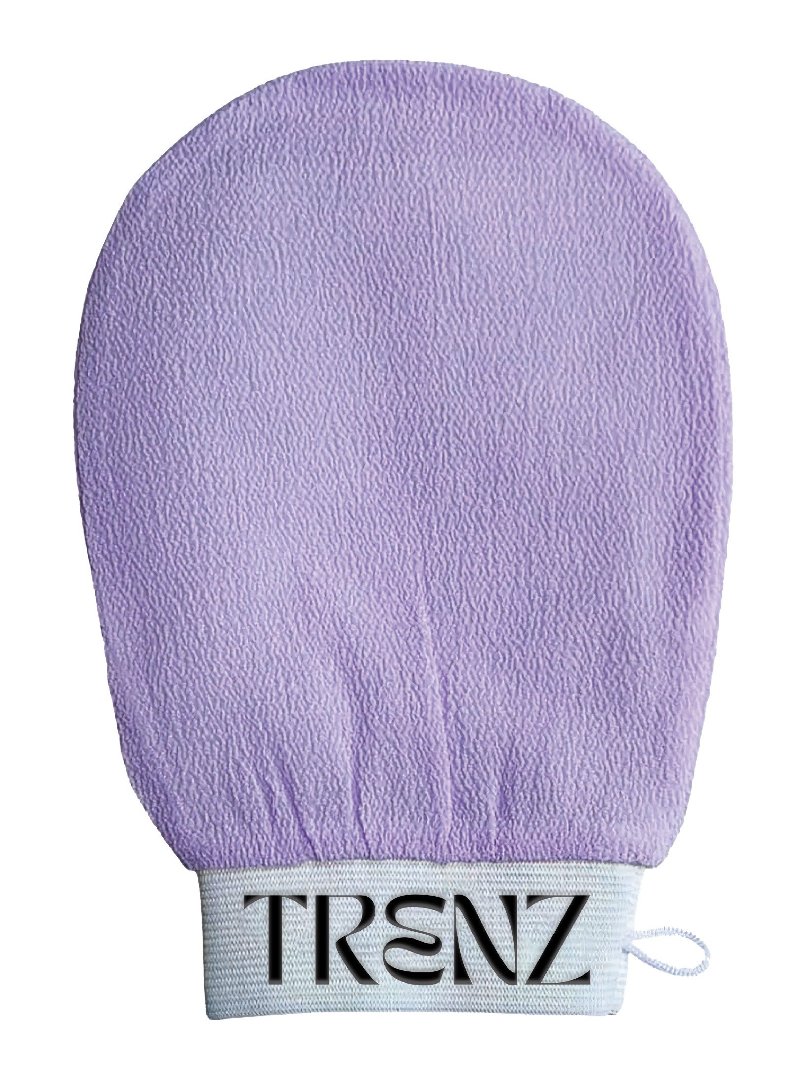 TRENZ Korean loofah for cleaning the skin and exfoliating the skin, viscose shower glove for making Moroccan bath at home, scrub, purple color 