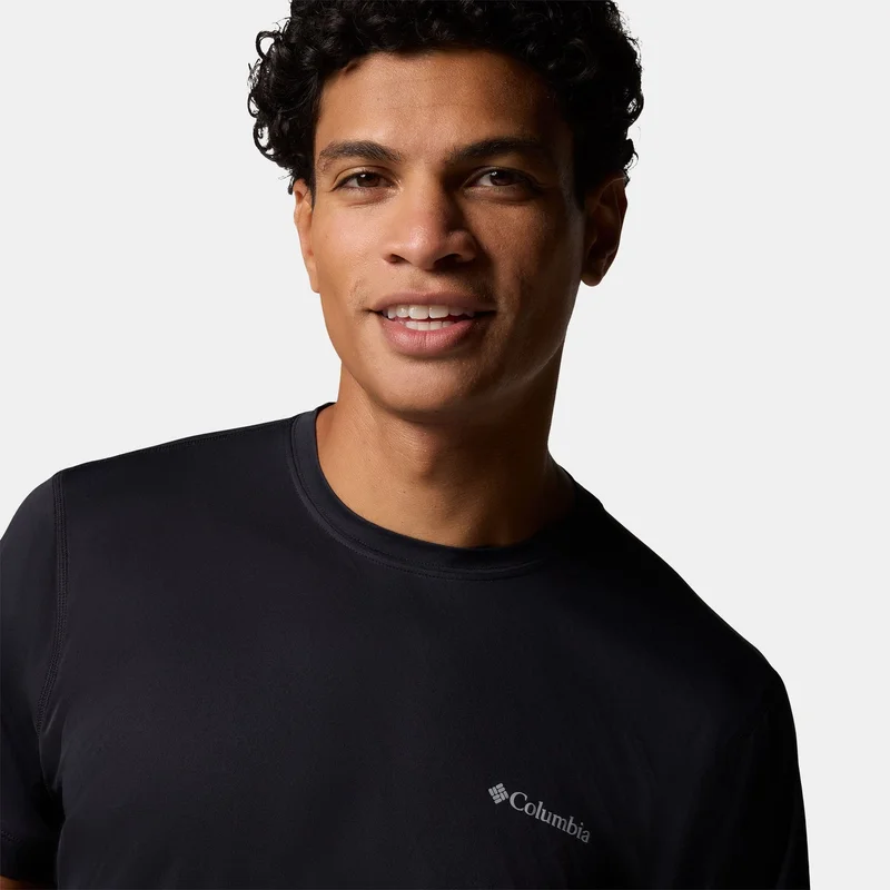 Columbia Black Men's Zero Rules Light Technical Hiking T-Shirt for Men | Best Price UAE