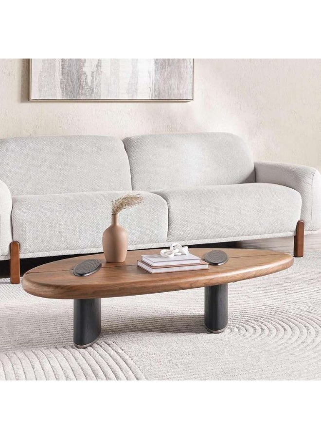 Pan Home Delger Coffee Table - Brown and Black - Image 1