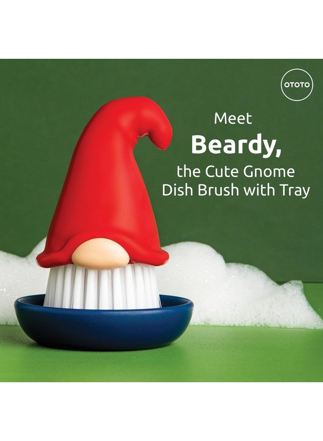 OTOTO New! Beardy Gnome Dish Brush by Ototo - Dish Scrub Brush, Gnomes, Quirky Gifts, Dish Brush, Cute Kitchen Accessories, Funny Kitchen Gadgets, Vegetable Brush, Cute and Useful Gifts for Women - Image 3