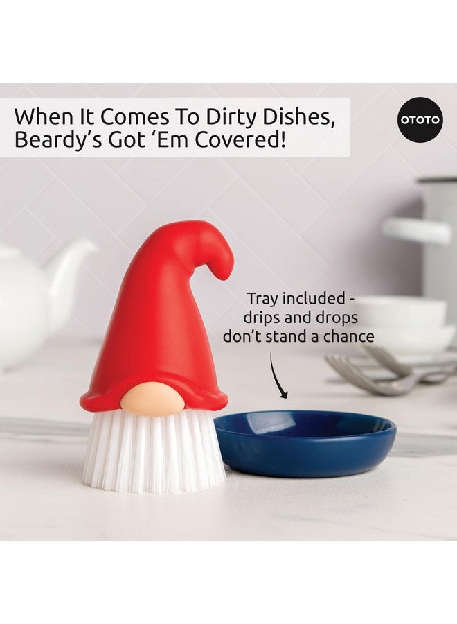 OTOTO New! Beardy Gnome Dish Brush by Ototo - Dish Scrub Brush, Gnomes, Quirky Gifts, Dish Brush, Cute Kitchen Accessories, Funny Kitchen Gadgets, Vegetable Brush, Cute and Useful Gifts for Women - Image 5