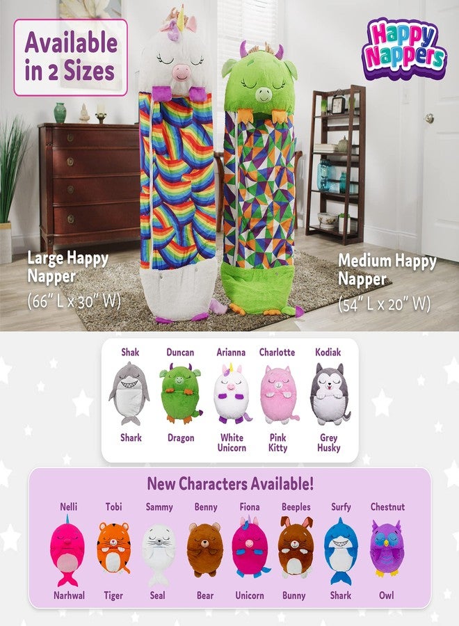 Happy Nappers Pillow & Sleepy Sack- Comfy, Cozy, Compact, Super Soft, Warm, All Season, Sleeping Bag with Pillow- Seal (Medium- 54” x 20”) - Image 4