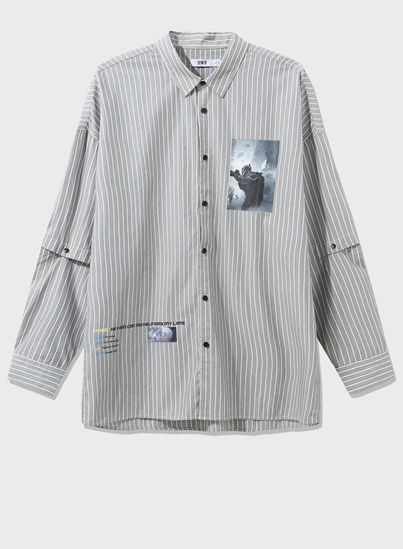 SEMIR Casual Printed Polo Shirt  - Image 1