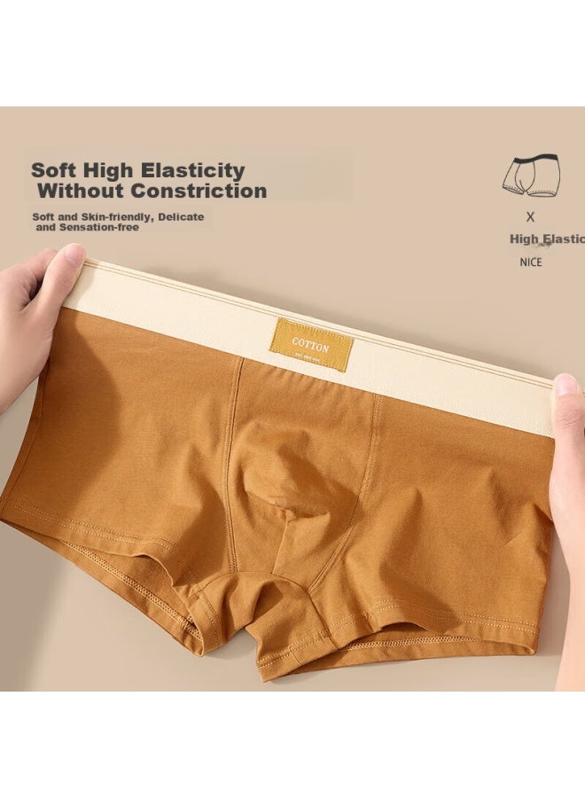 Me Feeling Men's Underwear, Pure Cotton 5a Antibacterial Boxer Briefs, Summer Sports Breathable Youth Boxer Shorts - Image 3