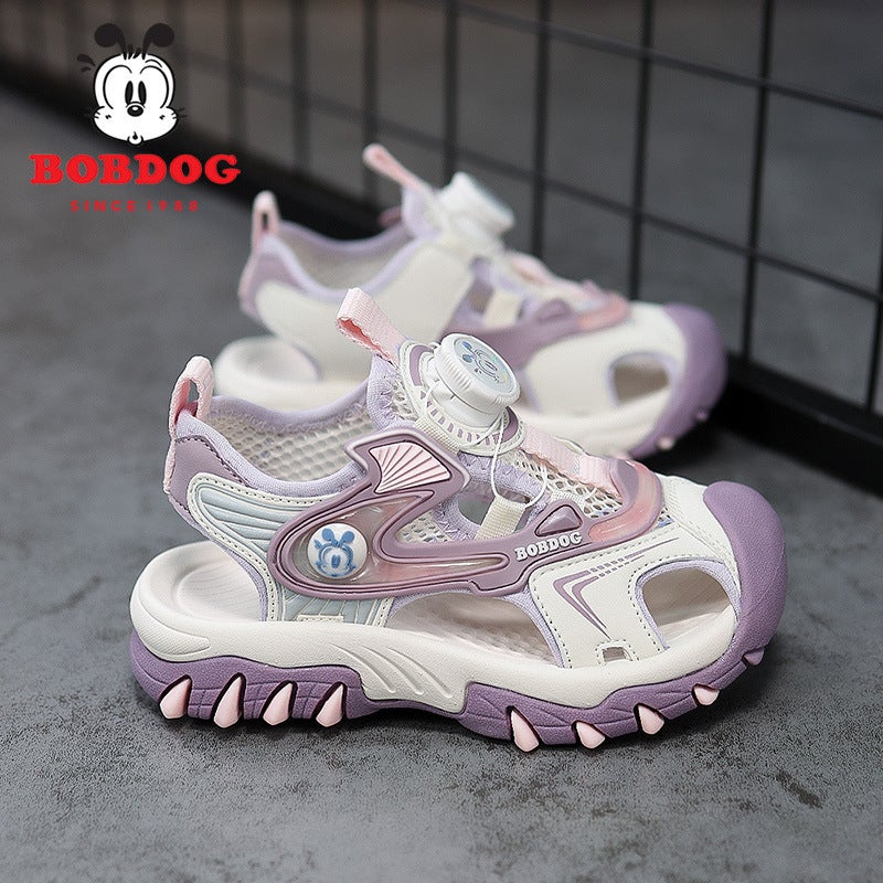 Babudou Baotou Sandals For Boys And Girls 2025 Summer Anti-Slip Soft Sole Sports Sandals Children'S Anti-Kick Beach Sandals - Image 3