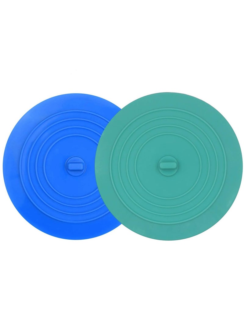 Oasisgalore 2-Pack Silicone Tub Stoppers, 6-inch Drain Plugs for Kitchen, Bathroom, and Laundry  - Image 1