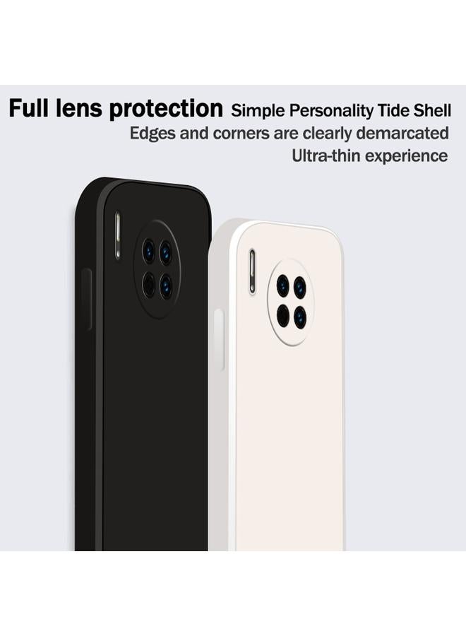 اس-توب جراب لهاتف Huawei Mate 30 Pro بلون سادة من السيليكون السائل المقلد مع حافة مستقيمة وغطاء حماية كامل مقاوم للسقوط - Image 3