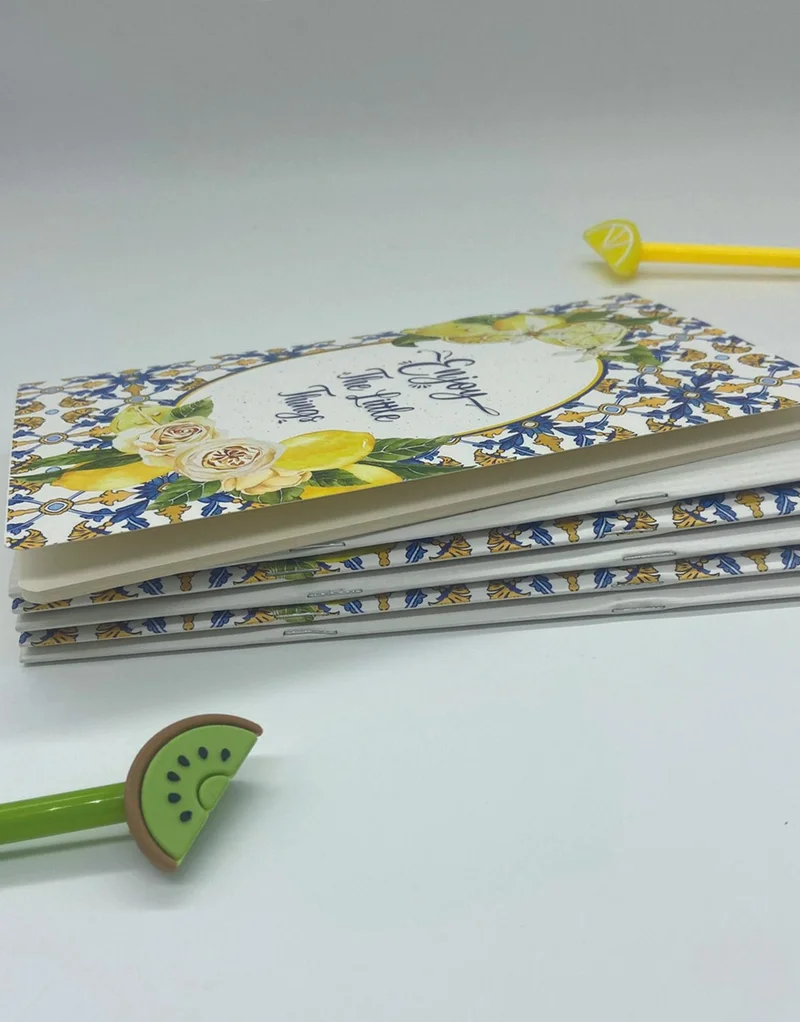 Kağıt Gemi Dükkan Paper Ship Shop Set of 2 Lemon Notebooks