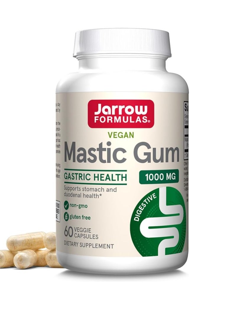 jarrow formulas Mastic Gum 1000 mg Dietary Supplement for Gastrointestinal 60 Caps 