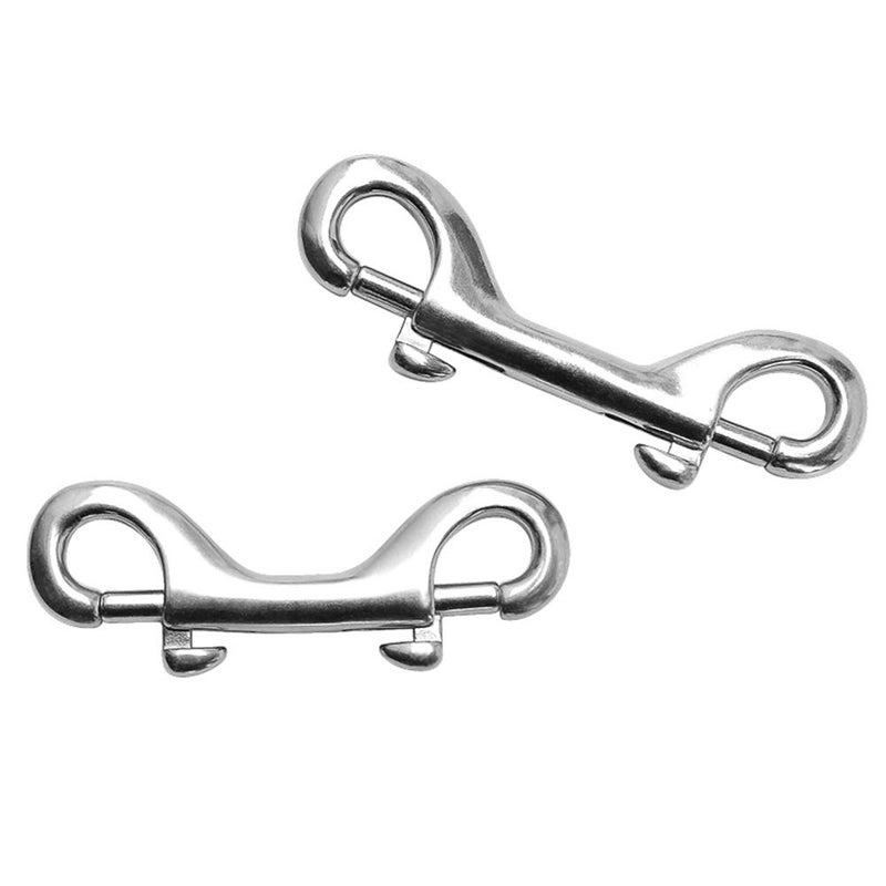 POLARHAWK Double Ended Bolt Snap Hooks, Stainless Steel Double End Heavy Duty Trigger Snaps for Water Bucket/Dog Leash/Pet Feed Bucket/Pet Hammock and More, Pack of 6(3.5inch,Silver) - Image 5