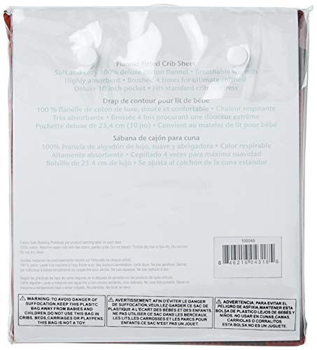 Trend Lab Crib Sheet, Brown and Red Buffalo Check - Image 5