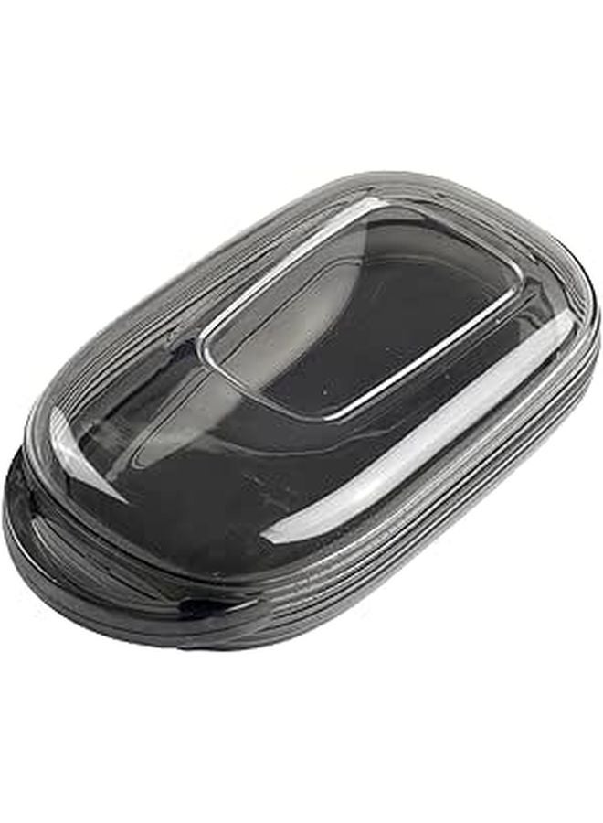 Slim TPU Key Fob Cover Scratch Resistant Transparent Black For Push Button Start Cars - Image 1