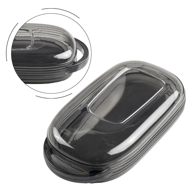 Slim TPU Key Fob Cover Scratch Resistant Transparent Black For Push Button Start Cars - Image 5