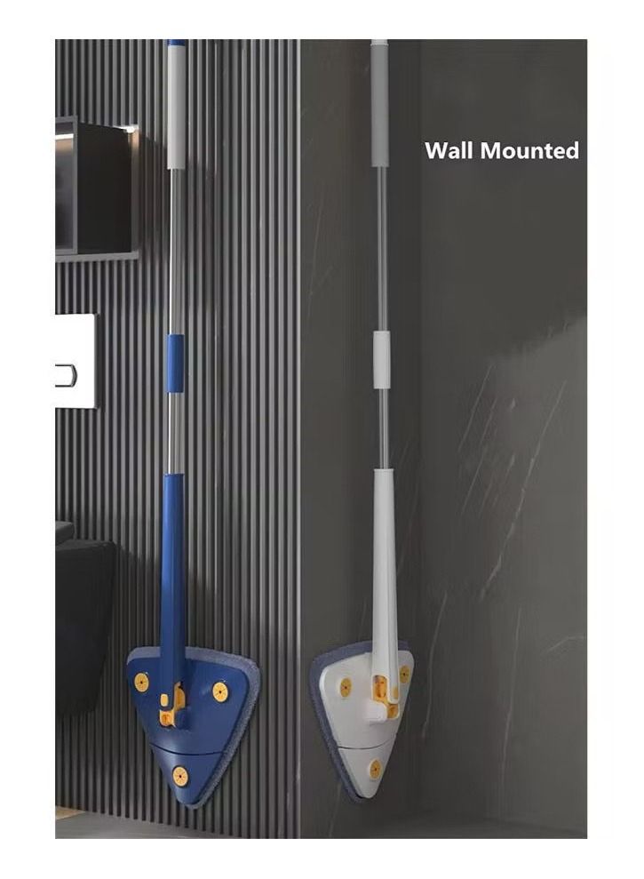 XiuWoo Rotatable Adjustable Cleaning Mop Extendable Triangle Mop Imitation Hand Twist Quick Dry Mop Automatic Water Squeezing Mop for Floor Ceiling Wall - Image 1