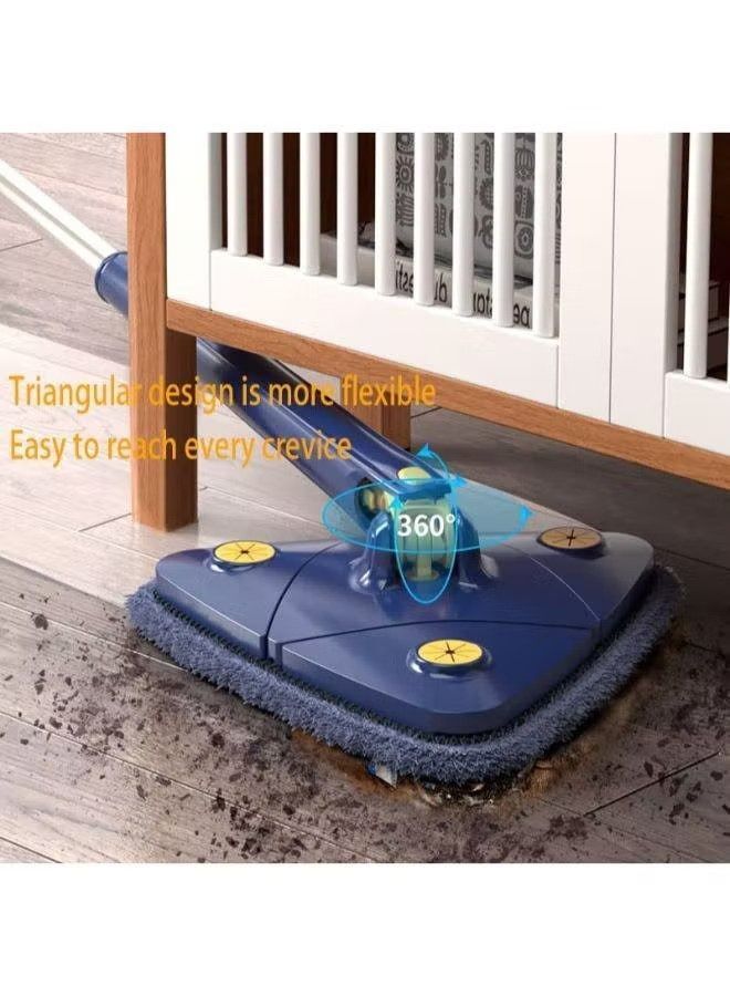 XiuWoo Rotatable Adjustable Cleaning Mop Extendable Triangle Mop Imitation Hand Twist Quick Dry Mop Automatic Water Squeezing Mop for Floor Ceiling Wall - Image 4