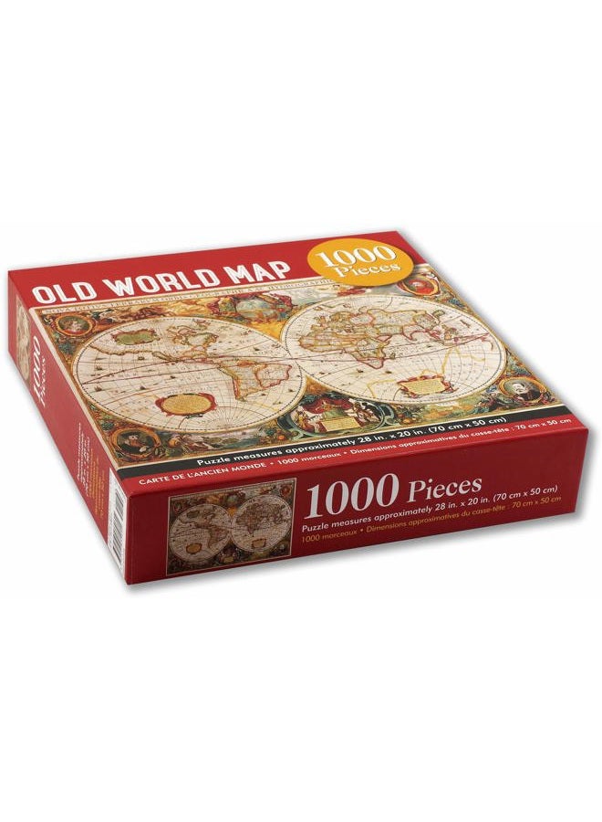 Peter Pauper Press خريطة العالم القديمة 1,000 قطعة لغز - Image 3