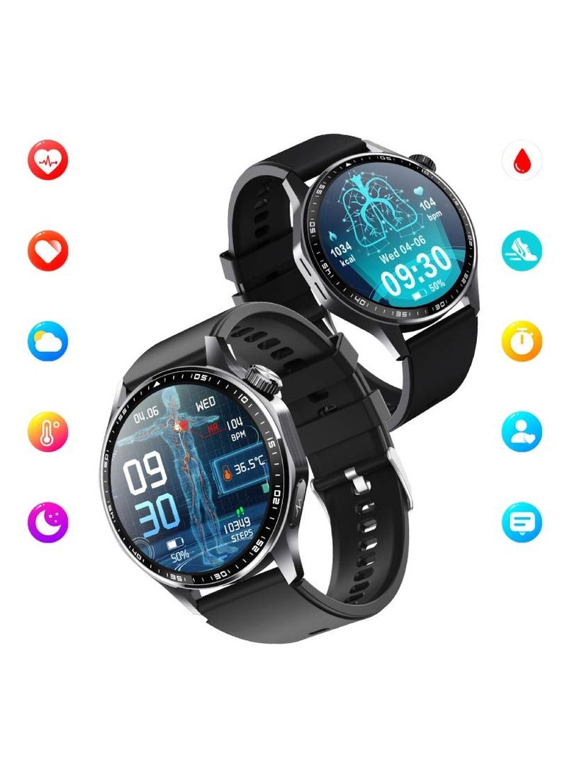 Zeblaze F210 ECG Smart Watch with Bluetooth Calling Bracelet Blood Pressure Exercise Tracking Heart Rate Blood Oxygen and Uric Acid Health Monitoring - Image 3