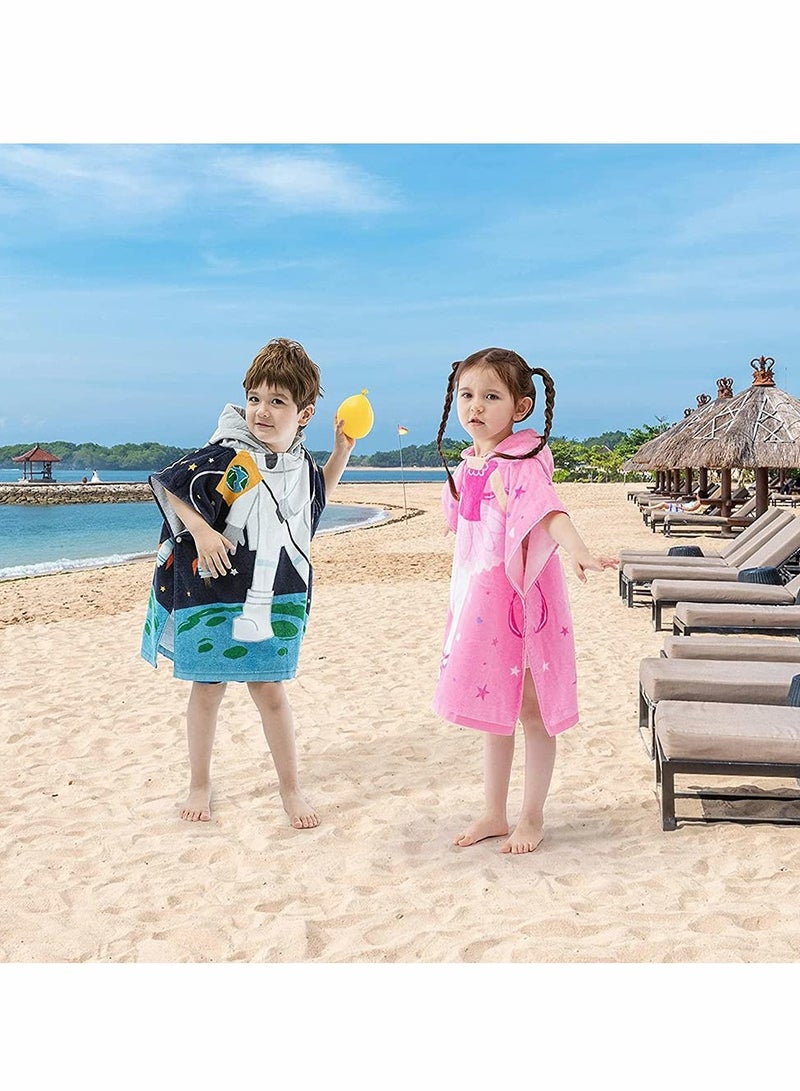 Astronaut Hooded Towel for Kids, 12 Months to 5 Years, Super Soft Cotton, Perfect for Bath, Pool and Beach, Multi-Use Cover-Up - Image 3