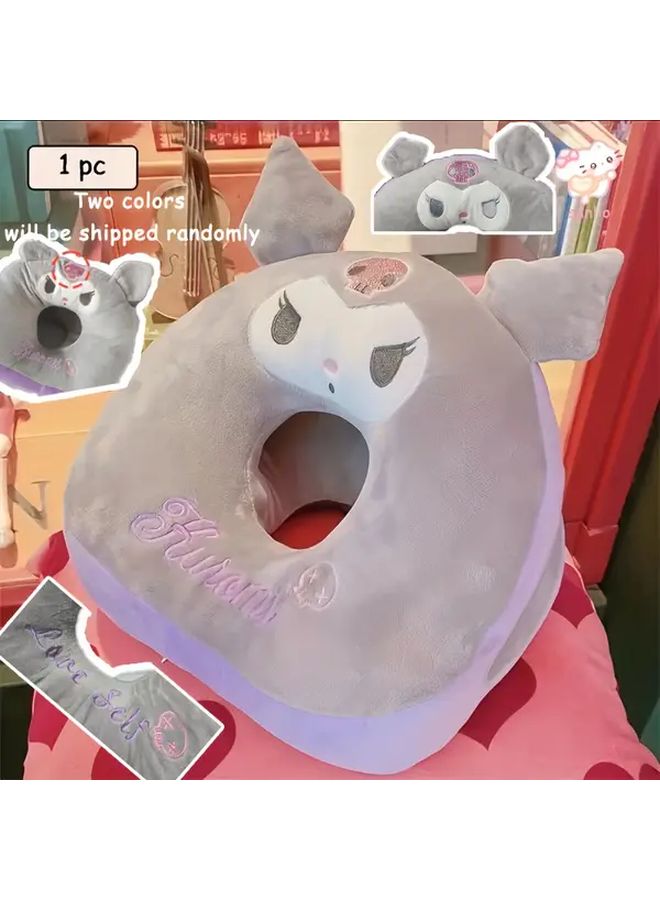 كولومي سينامورول وسادة قيلولة مزدوجة الجوانب وسادة قطيفة ناعمة داعم عنق مريح للسفر - Image 1