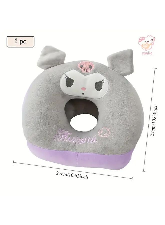 كولومي سينامورول وسادة قيلولة مزدوجة الجوانب وسادة قطيفة ناعمة داعم عنق مريح للسفر - Image 4