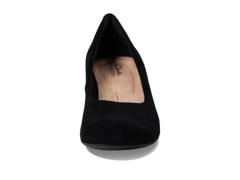 Clarks Black's Flores Tulip Pump, Black Combi Suede, 6.5 Medium US - Image 3